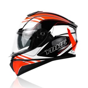 2# Gloss Black Pearl White/Fluo Red